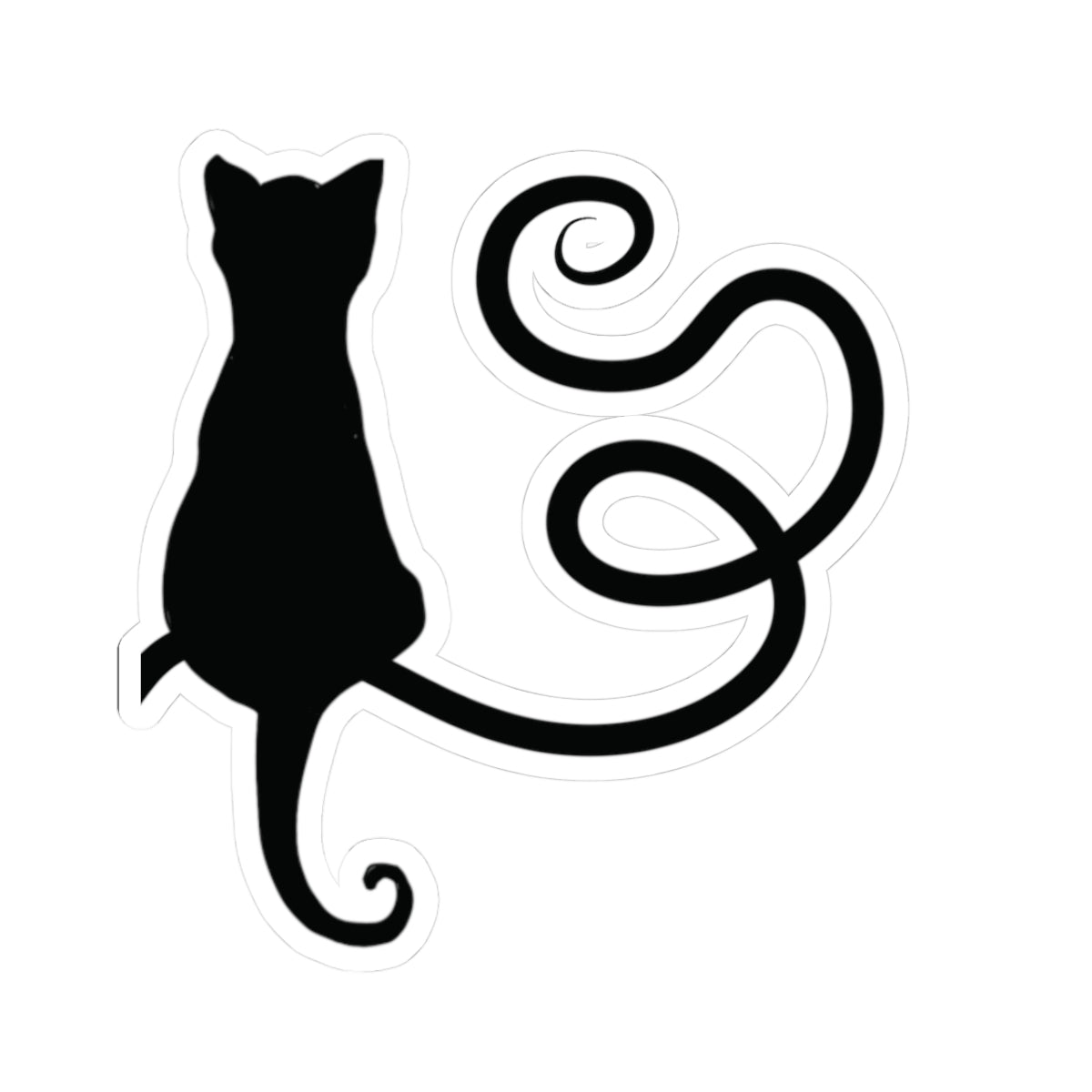 “Time Traveler”, IMAGINE™ Series, Hand-Drawn Art Print, Kiss-Cut Stickers, Stellar Kitty Cat Collection, 2, 3, 4, 6, inch