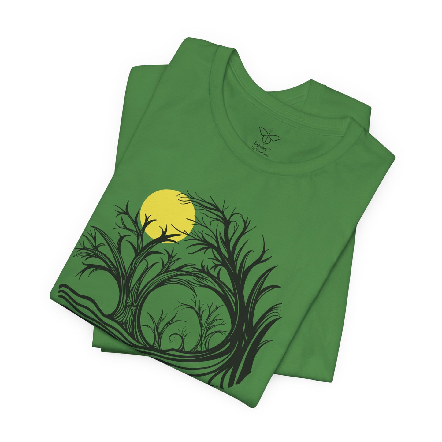 "Honey Moon", IMAGINE™ Series, Hand-Drawn Art Print, Bella+Canvas 3001 Unisex Jersey Short Sleeve Tee