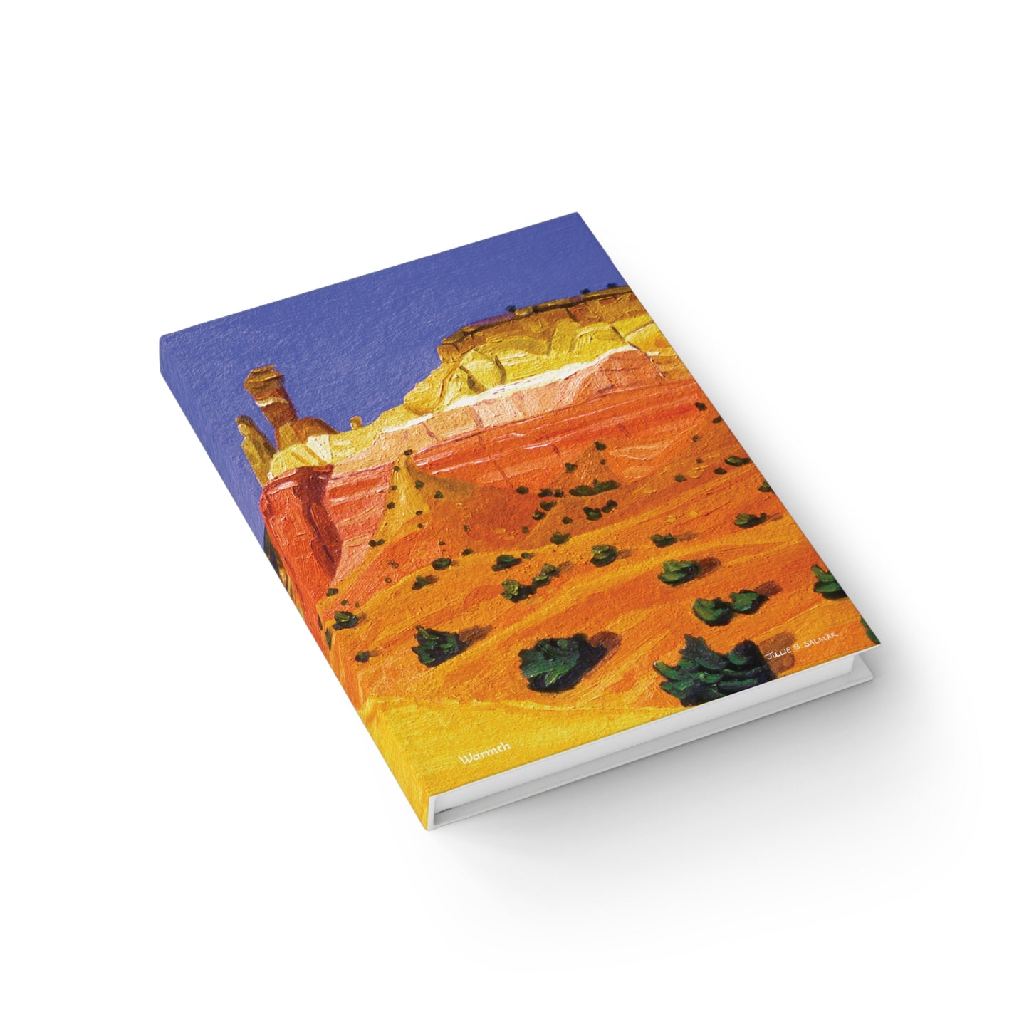 "Warmth", Southwest Landscape, Oil on Paper Art Print, Hardcover Journal—Lined or Blank