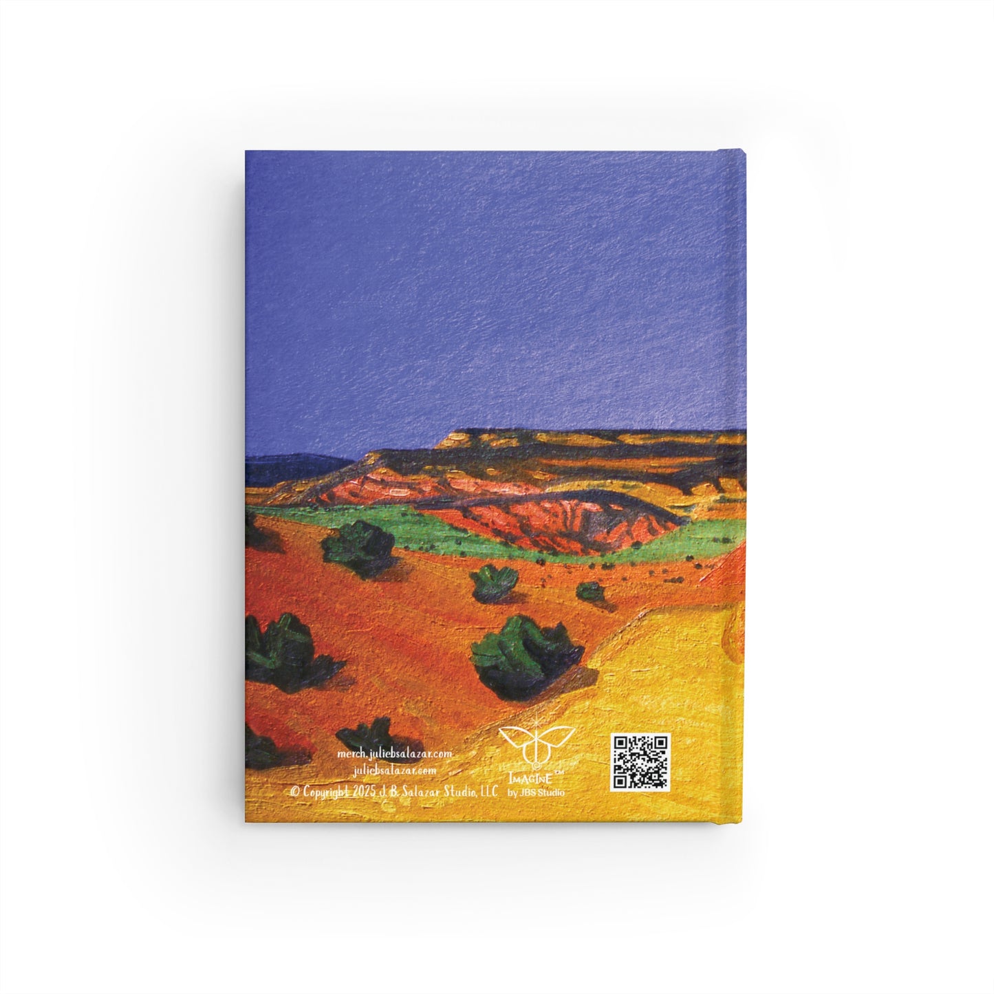 "Warmth", Southwest Landscape, Oil on Paper Art Print, Hardcover Journal—Lined or Blank