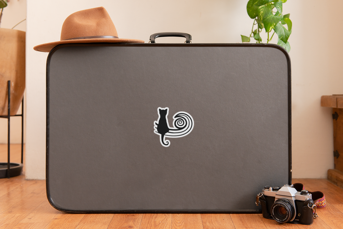 “Cosmic Wave”, IMAGINE™ Series, Hand-Drawn Art Print, Kiss-Cut Stickers, Stellar Kitty Cat Collection, 2, 3, 4, 6, inch