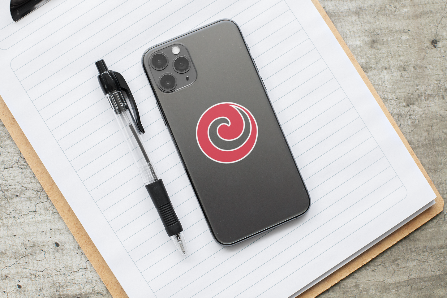 "Julie’s Spiral”, IMAGINE™ Series, Hand-Drawn Art Print, Kiss-Cut Stickers, 21 Colors, 2, 3, 4, 6 inch