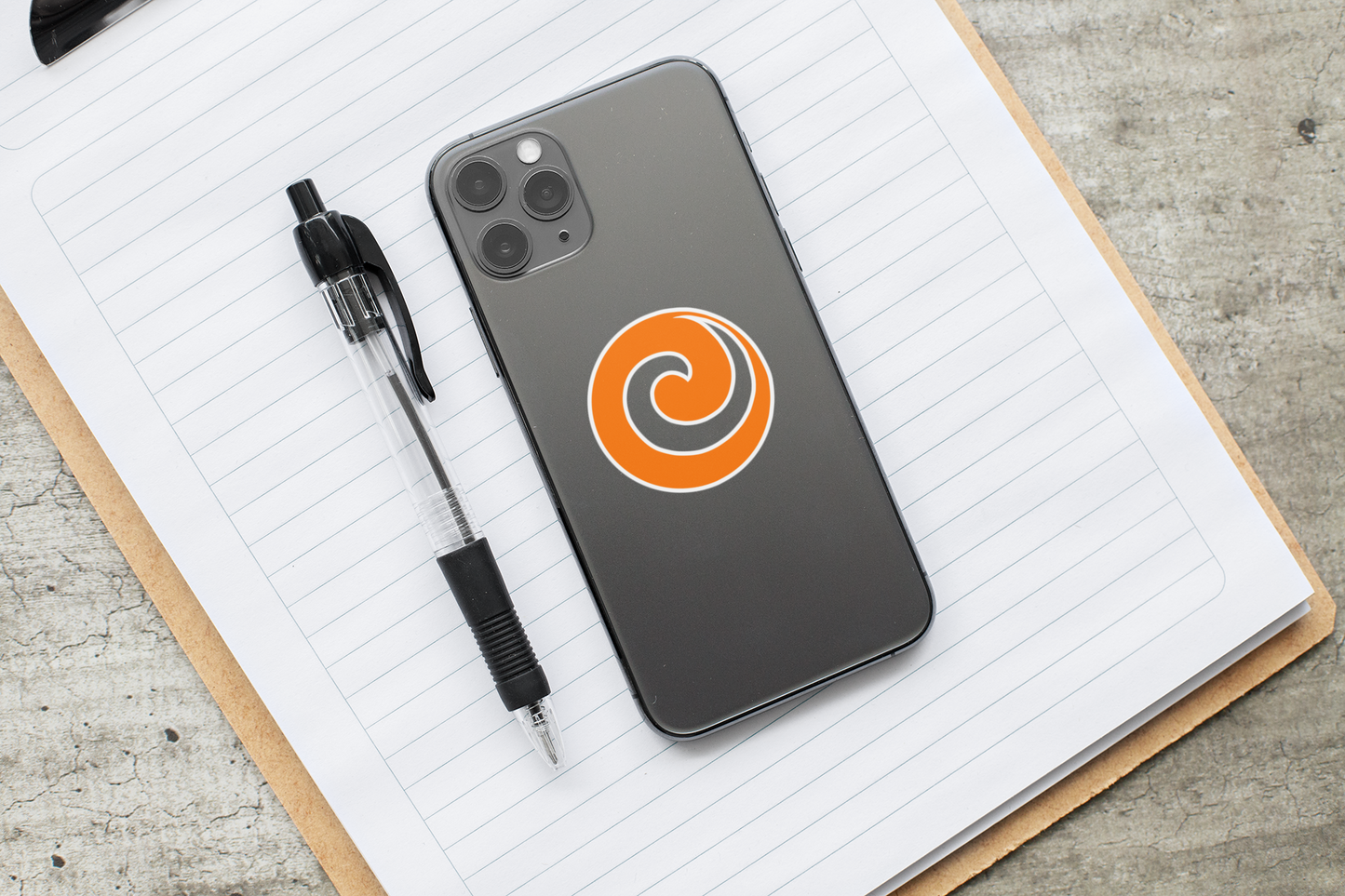 "Julie’s Spiral”, IMAGINE™ Series, Hand-Drawn Art Print, Kiss-Cut Stickers, 21 Colors, 2, 3, 4, 6 inch