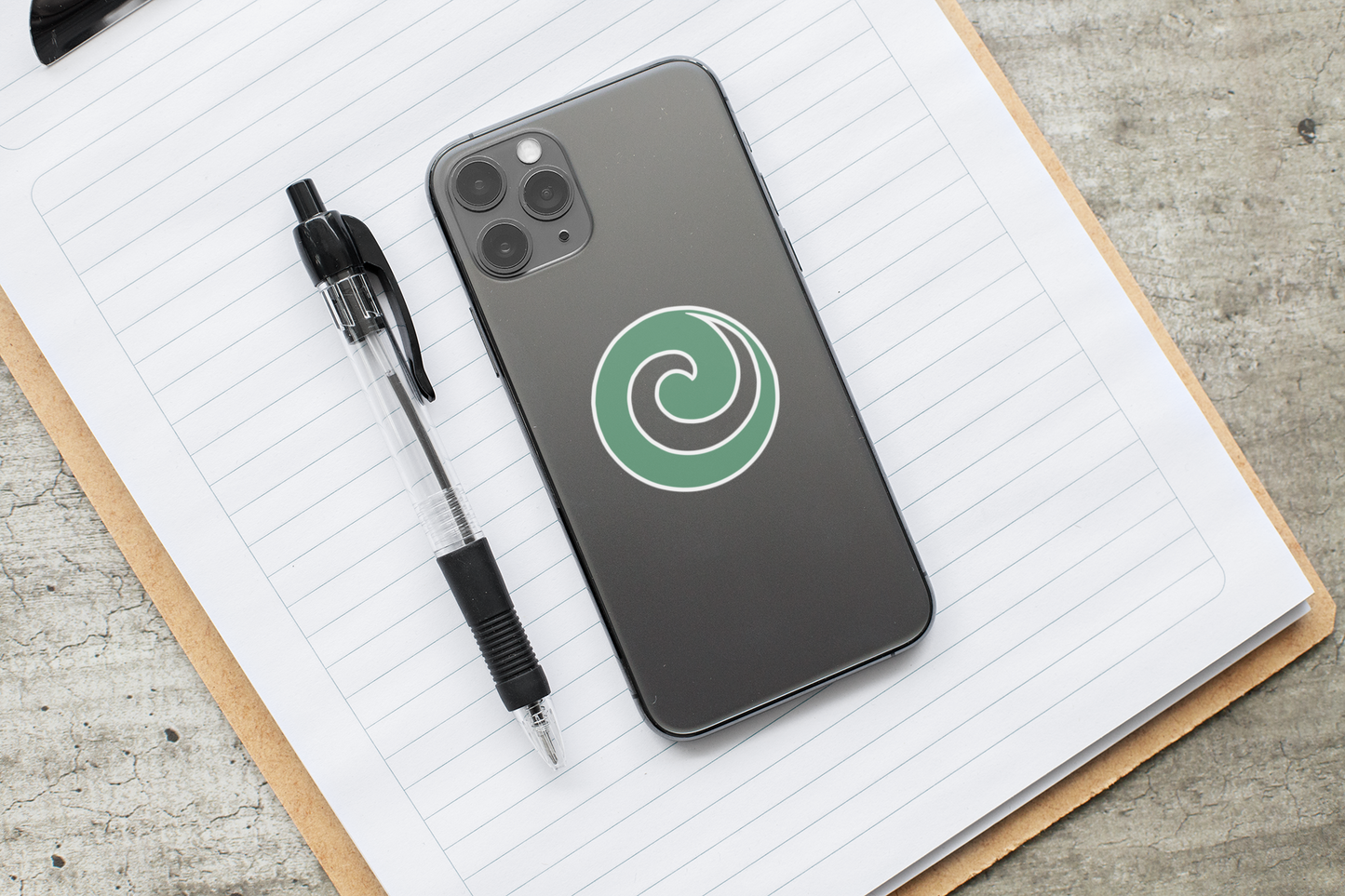 "Julie’s Spiral”, IMAGINE™ Series, Hand-Drawn Art Print, Kiss-Cut Stickers, 21 Colors, 2, 3, 4, 6 inch