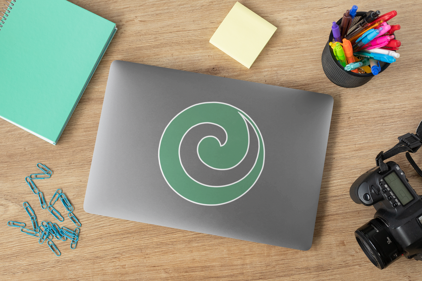 "Julie’s Spiral”, IMAGINE™ Series, Hand-Drawn Art Print, Kiss-Cut Stickers, 21 Colors, 2, 3, 4, 6 inch