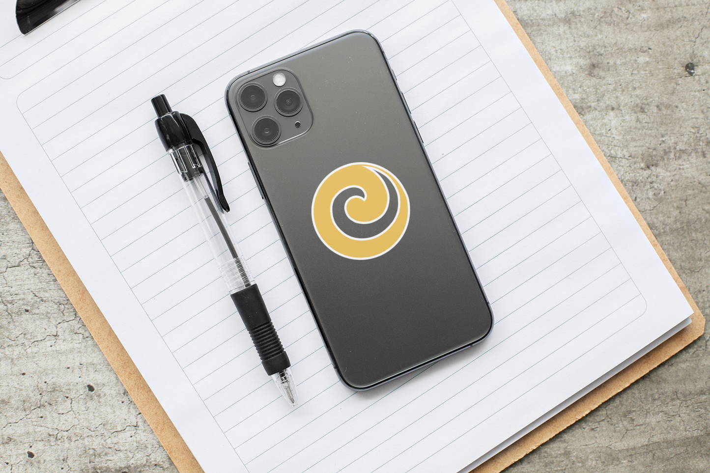 "Julie’s Spiral”, IMAGINE™ Series, Hand-Drawn Art Print, Kiss-Cut Stickers, 21 Colors, 2, 3, 4, 6 inch